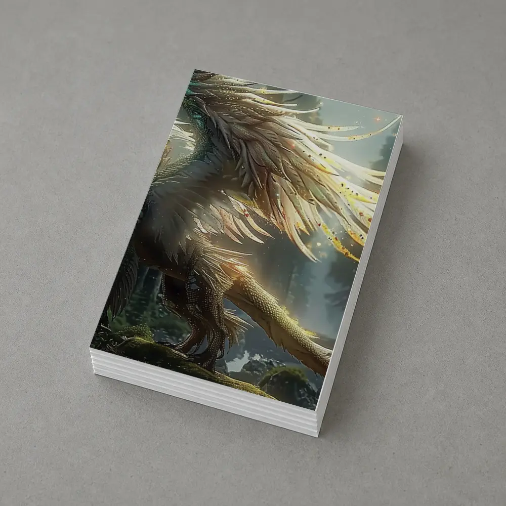 Fantasy Dragon Forest Magical Light Art – Postcards