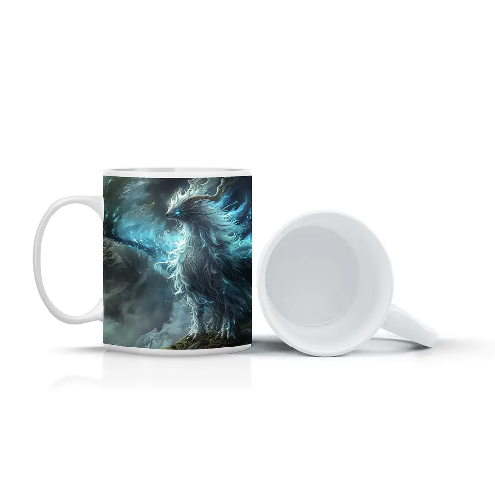 Mystical Fantasy Beast Glowing Forest Spirit – Mugs