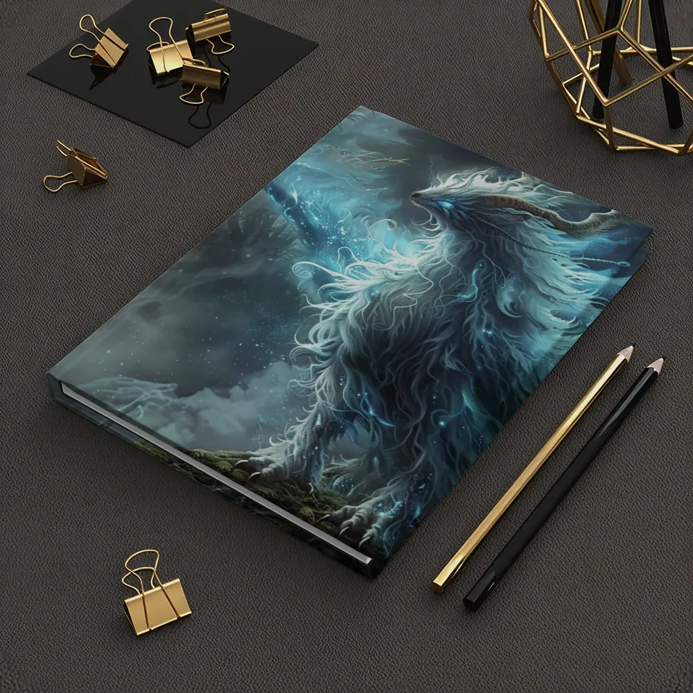 Mystical Fantasy Beast Glowing Forest Spirit – Notebooks
