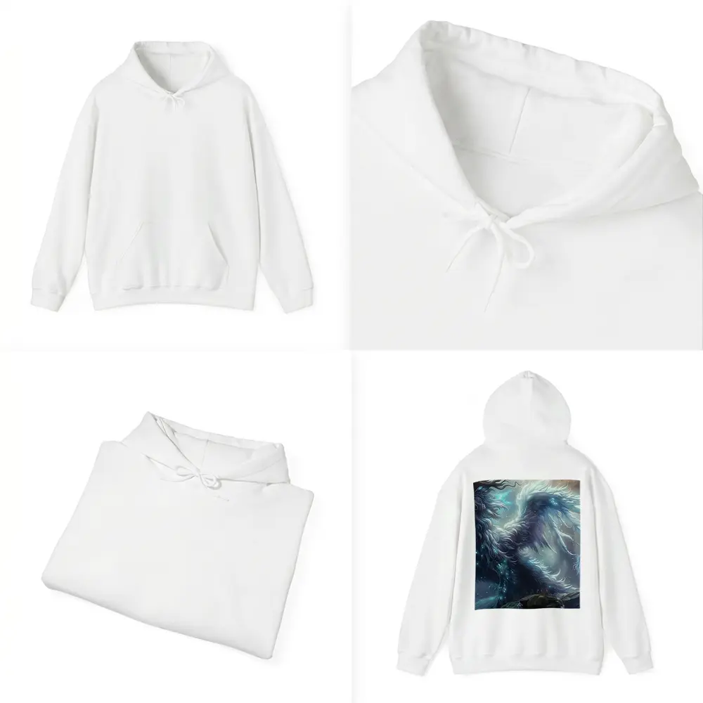 Glowing Fantasy Creature Dark Mystical Forest – Hoodies