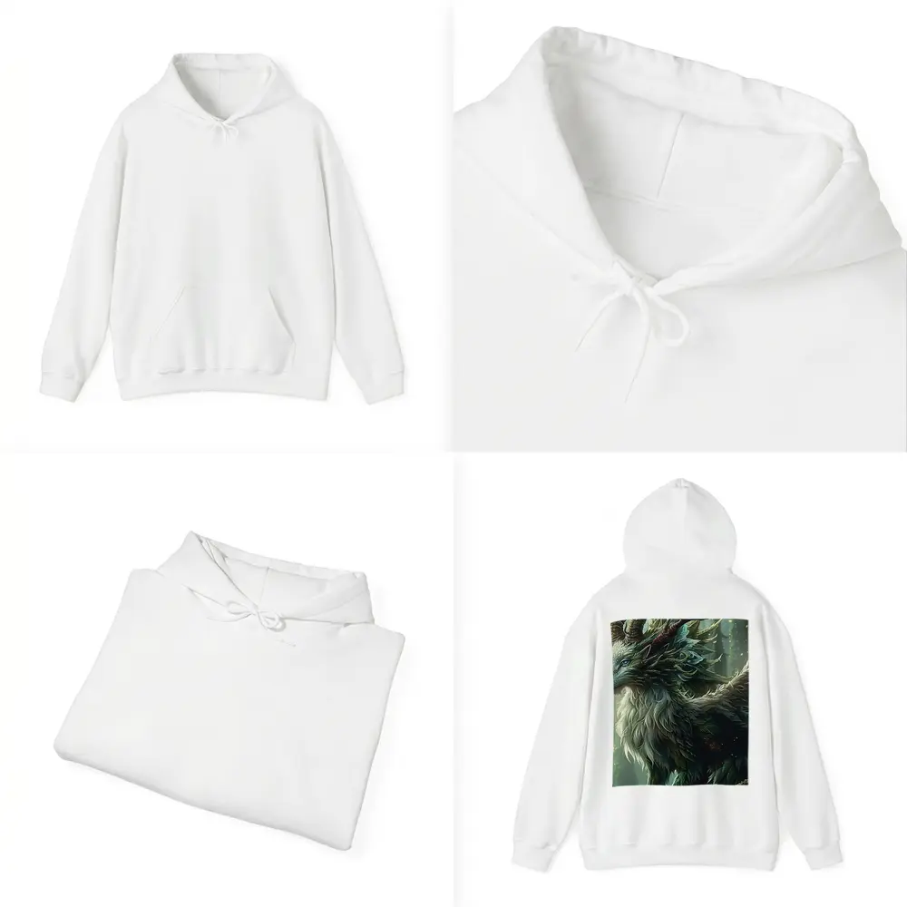 Fantasy Forest Dragon Spirit Creature Art – Hoodies