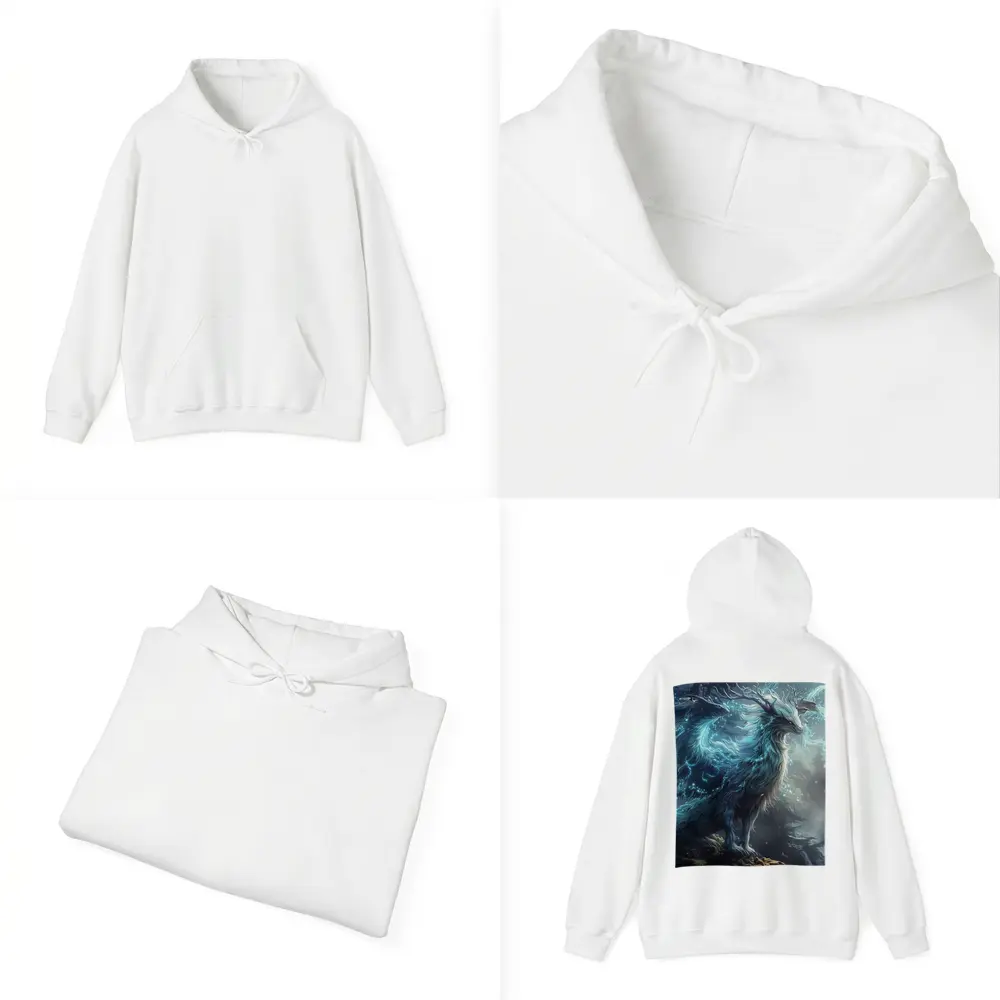 Glowing Fantasy Beast Misty Forest Art – Hoodies