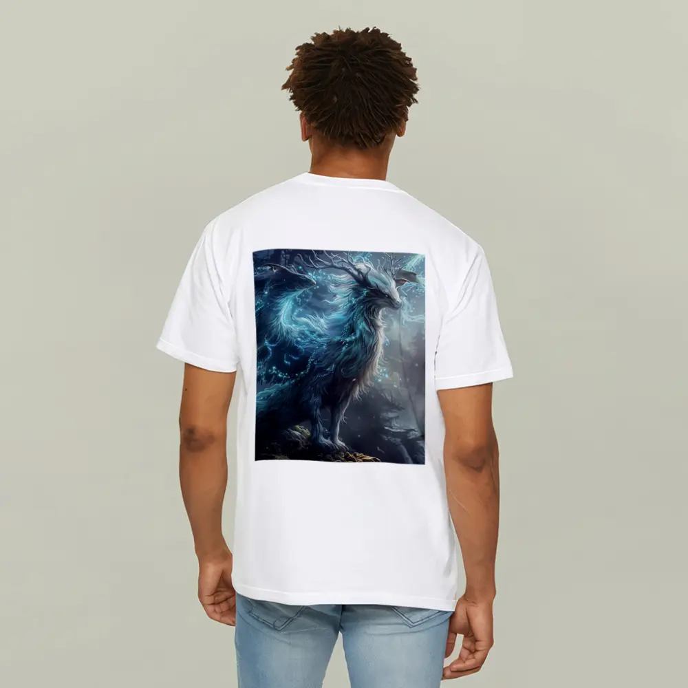 Glowing Fantasy Beast Misty Forest Art – T-Shirts