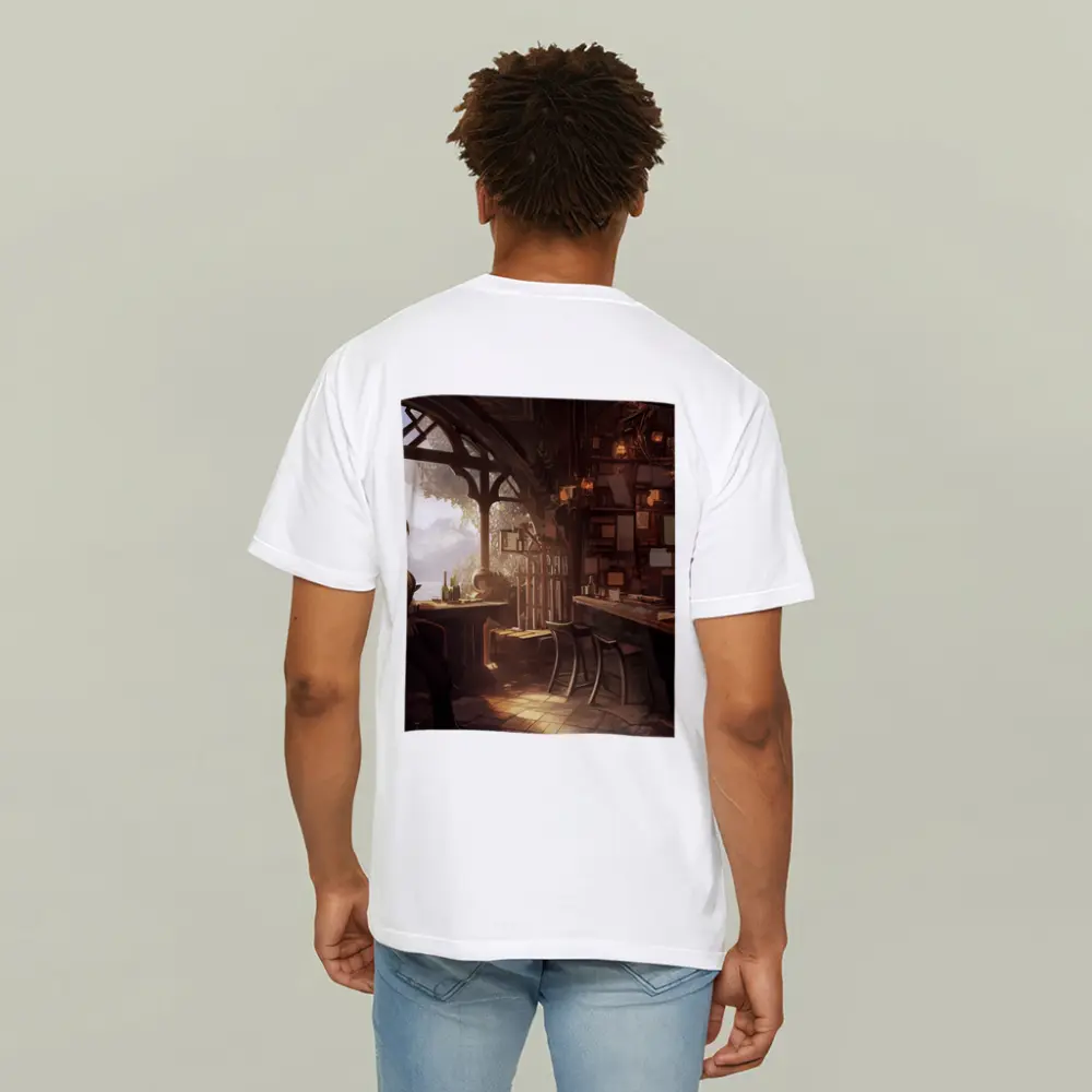 Fantasy Tavern Bar Scene Anime Art – T-Shirts