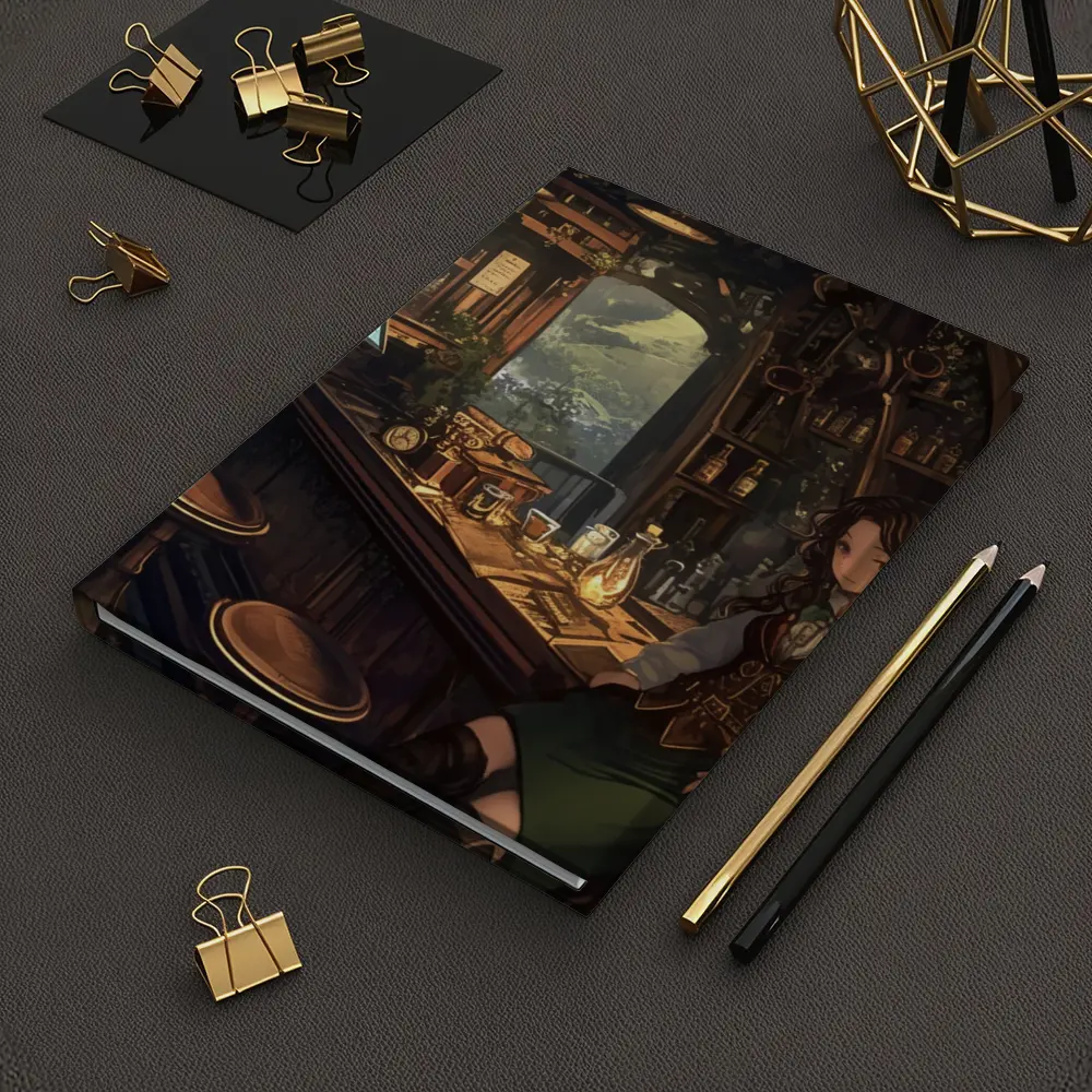 Anime Elf Girl Fantasy Tavern Mountain View – Notebooks