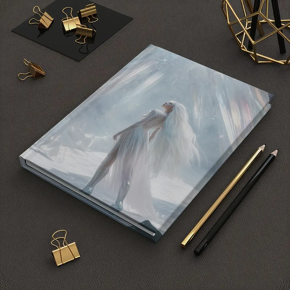 Ice Queen Fantasy Woman Crystal Cave Art – Notebooks
