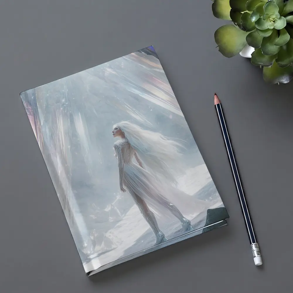 Ice Queen Fantasy Woman Crystal Cave Art – Notebooks