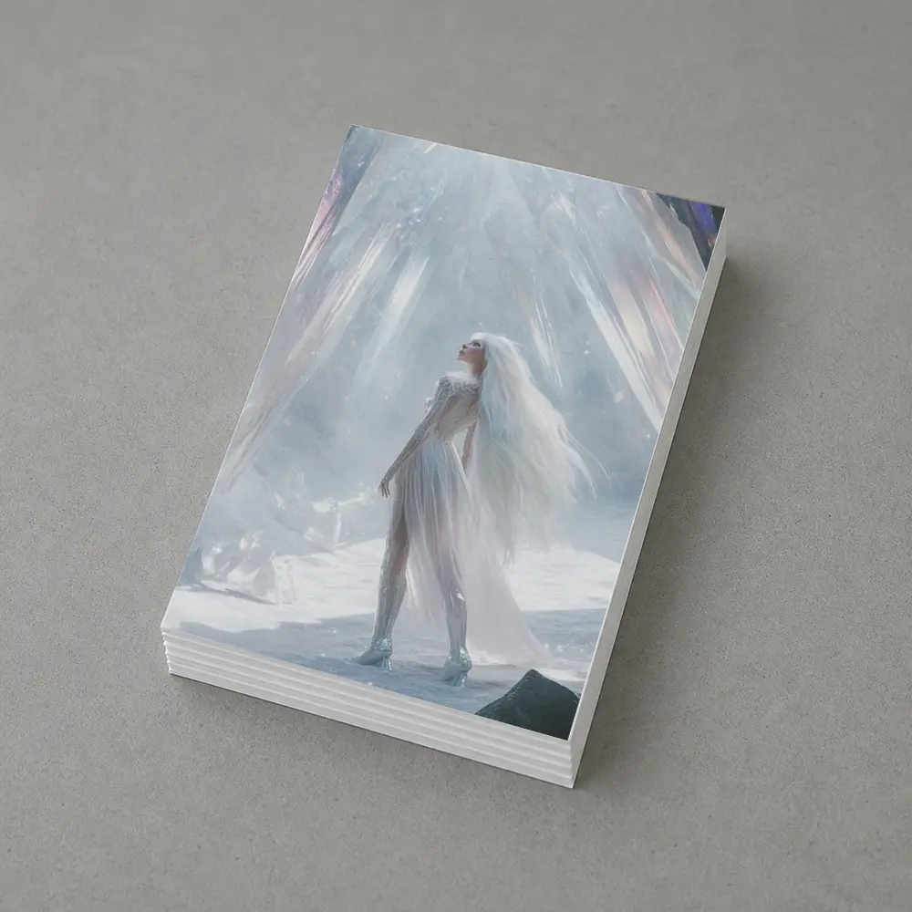 Ice Queen Fantasy Woman Crystal Cave Art – Postcards
