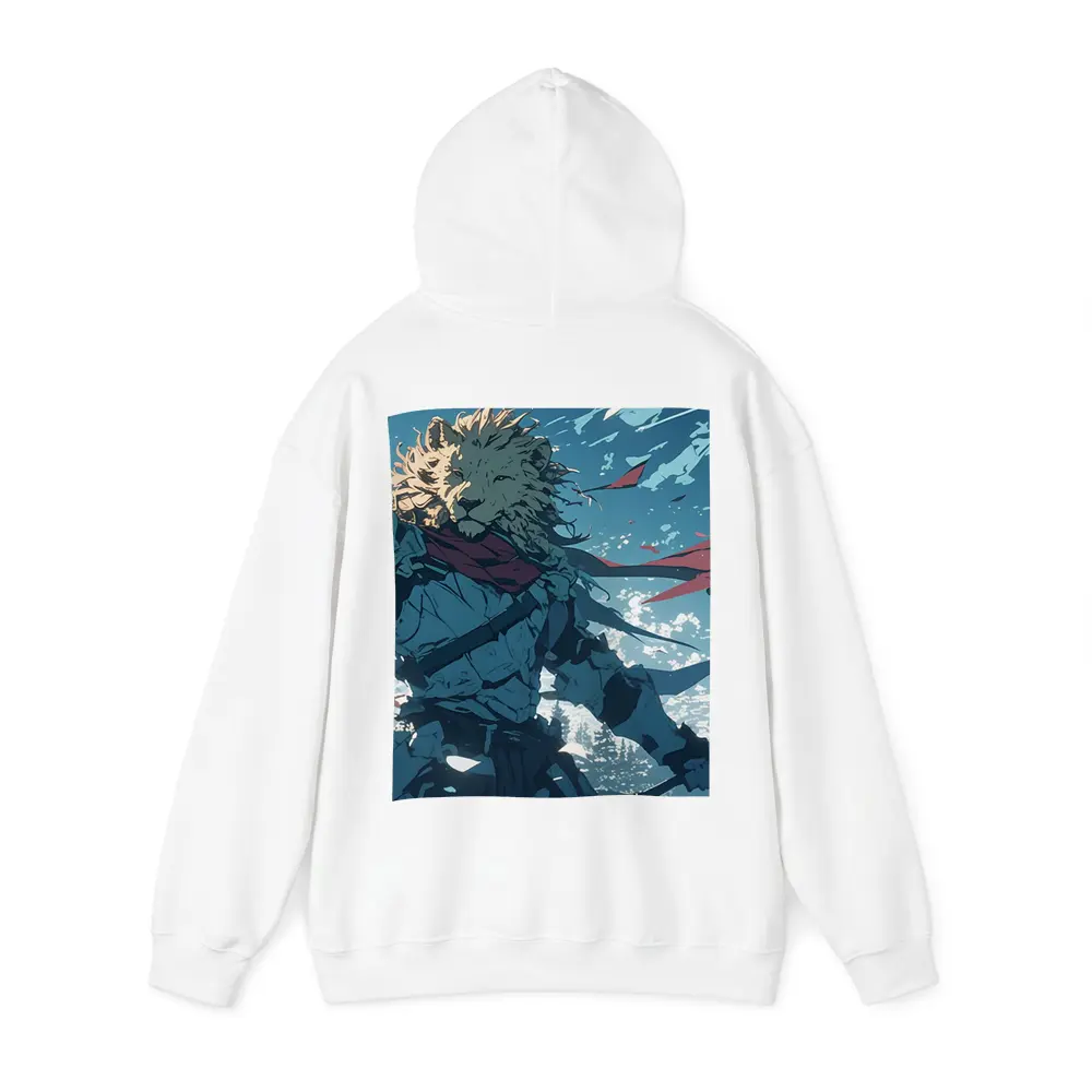 Lion Warrior Anime Knight Sky Battle – Hoodies