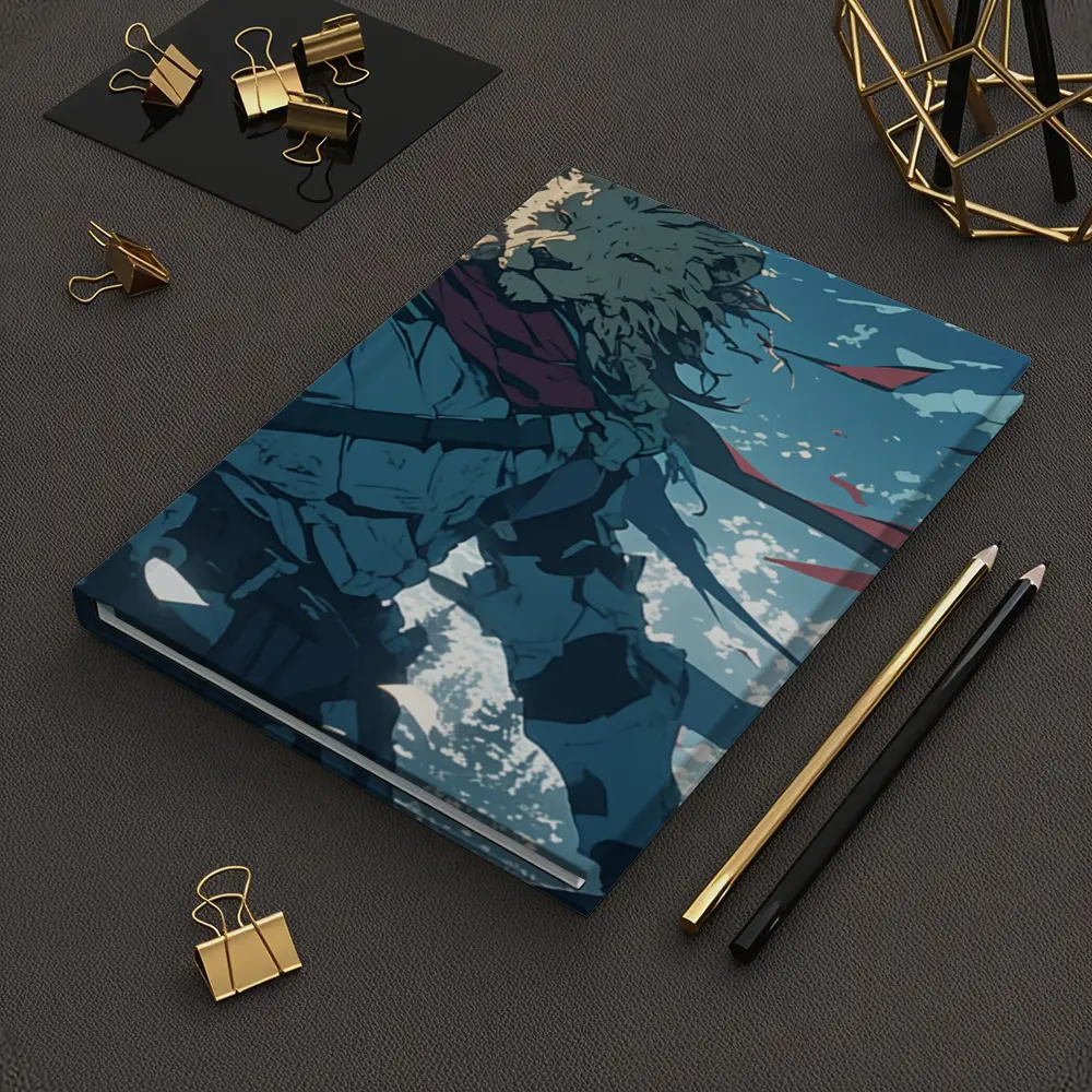 Lion Warrior Anime Knight Sky Battle – Notebooks