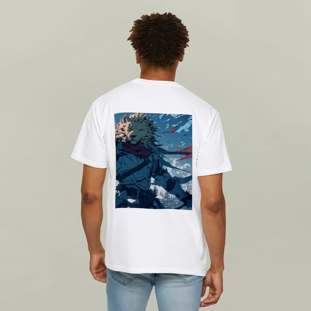 Lion Warrior Anime Knight Sky Battle – T-Shirts