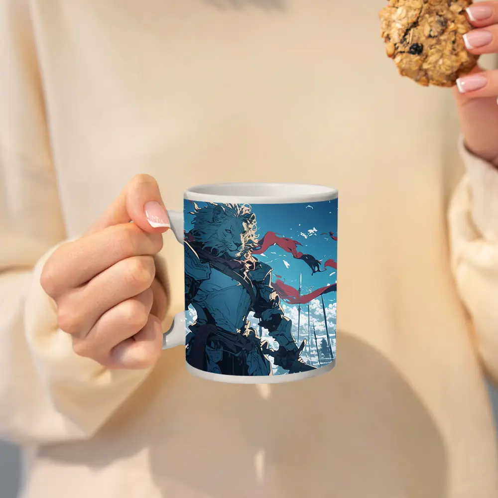 Anime Lion Knight Blue Sky Battle – Mugs