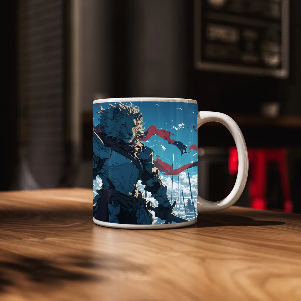 Anime Lion Knight Blue Sky Battle – Mugs