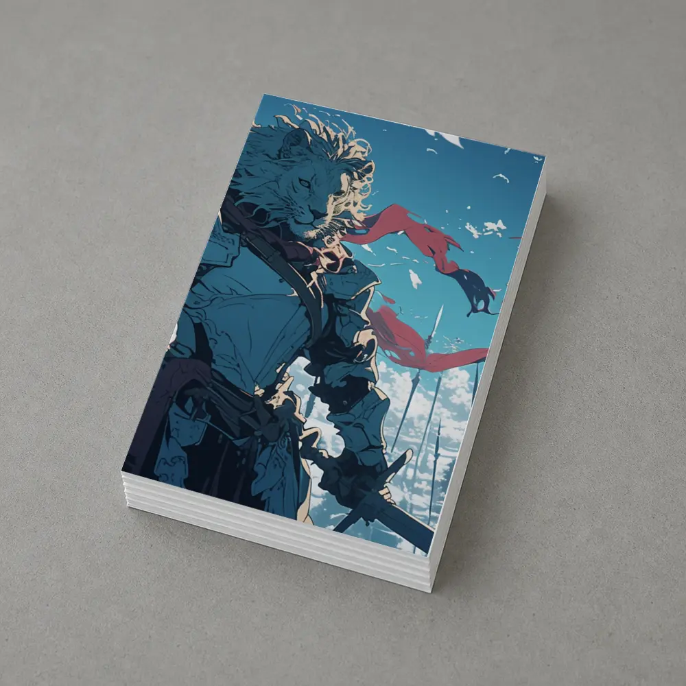 Anime Lion Knight Blue Sky Battle – Postcards