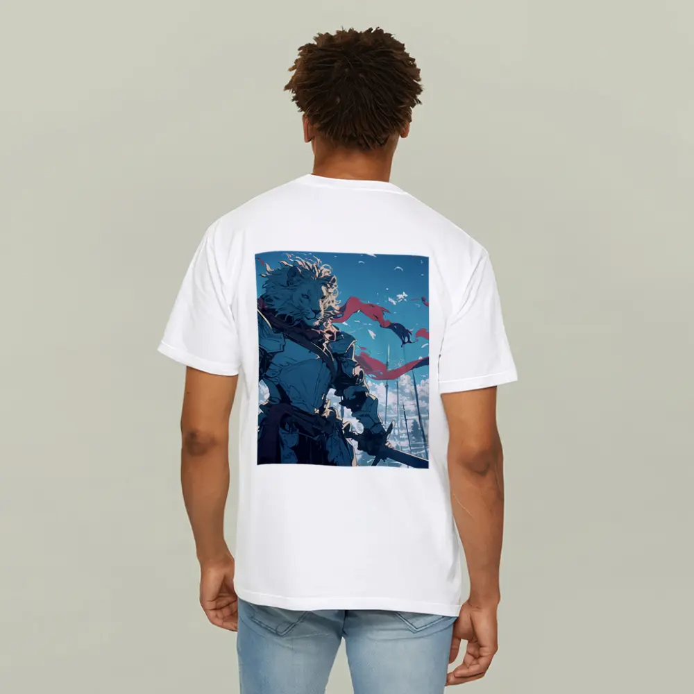 Anime Lion Knight Blue Sky Battle – T-Shirts