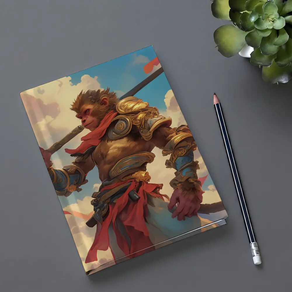 Sun Wukong Monkey King Clouds Fantasy Art – Notebooks