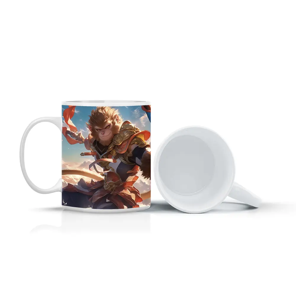 Sun Wukong Monkey King Clouds Fantasy Art – Mugs