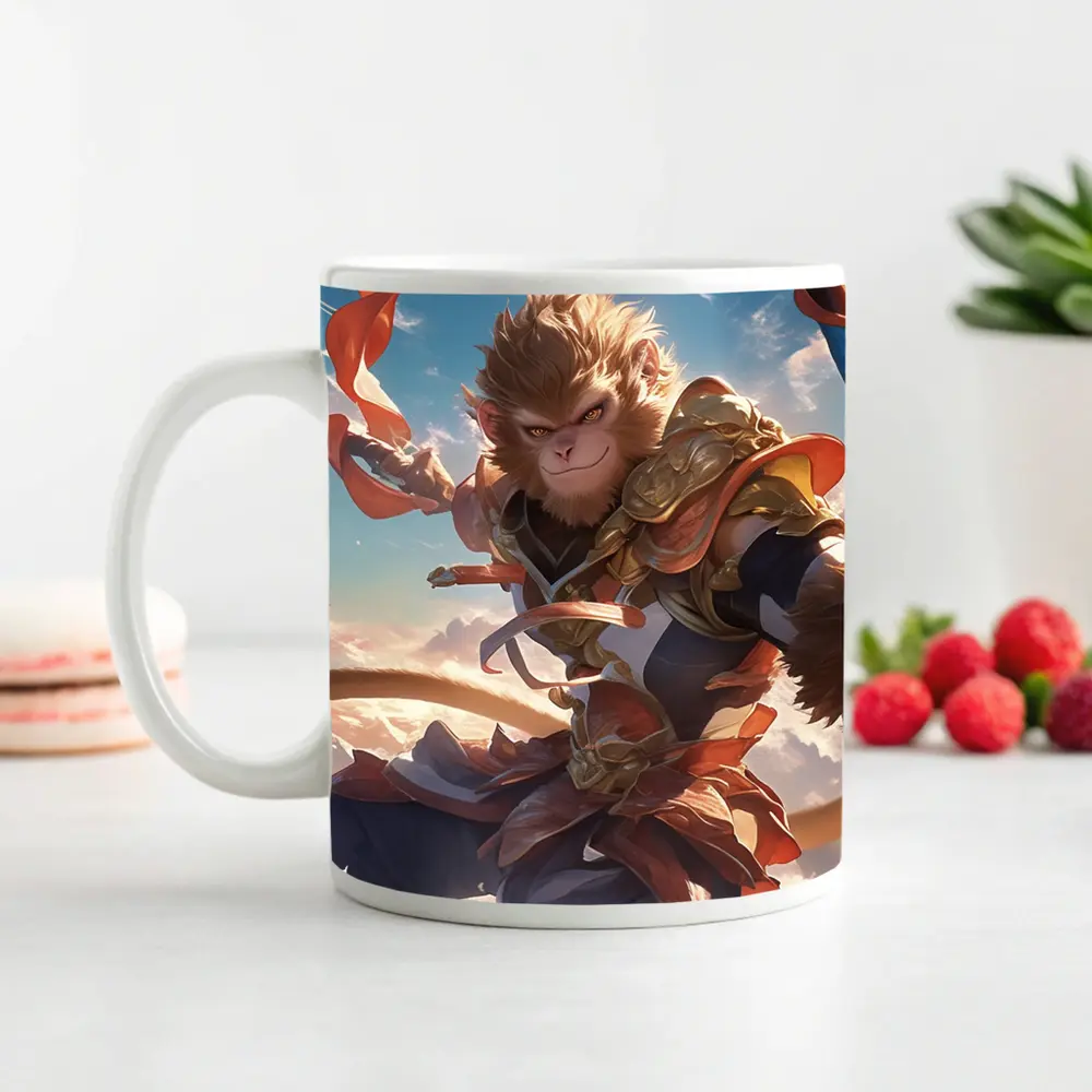 Sun Wukong Monkey King Clouds Fantasy Art – Mugs