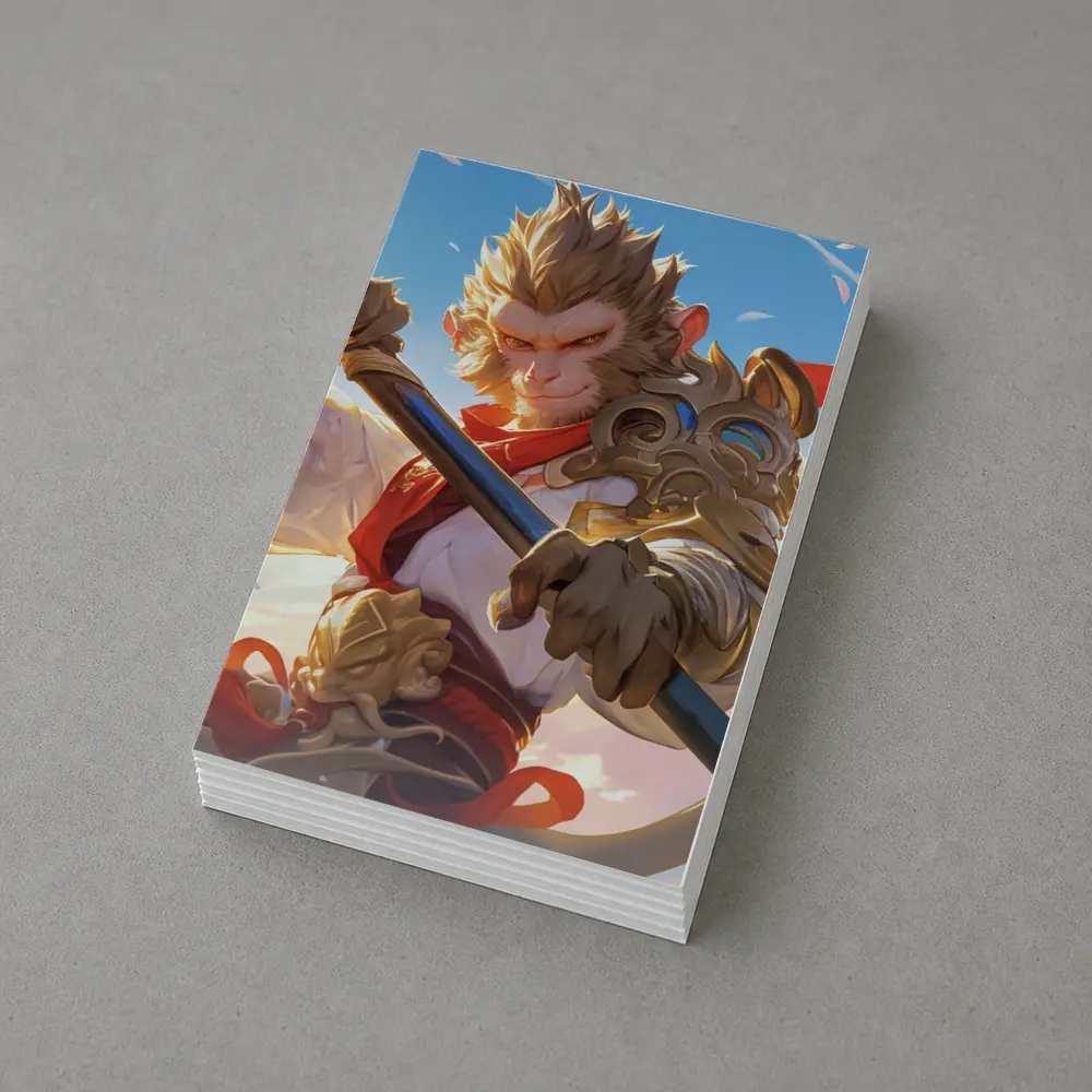 Monkey King Warrior Staff Sky Battle – Postcards