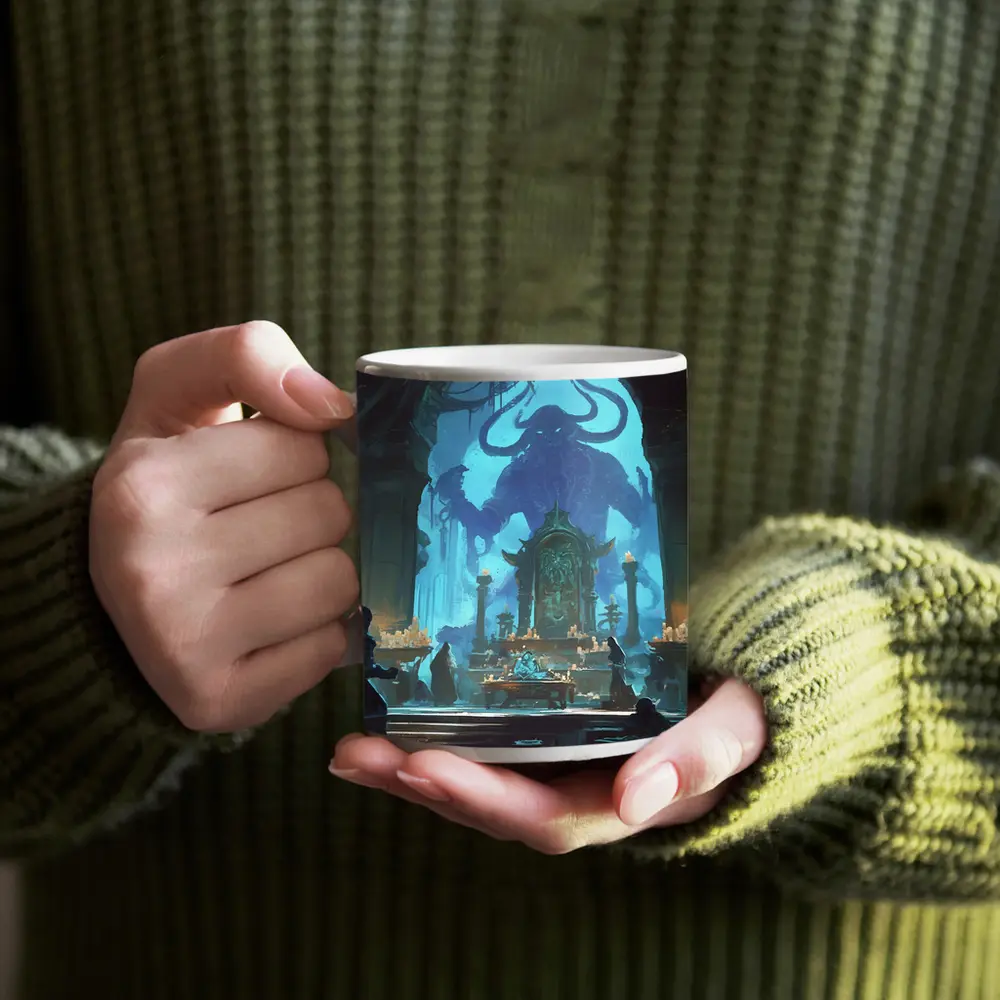 Dark Fantasy Ritual Hall Demon Summoning – Mugs