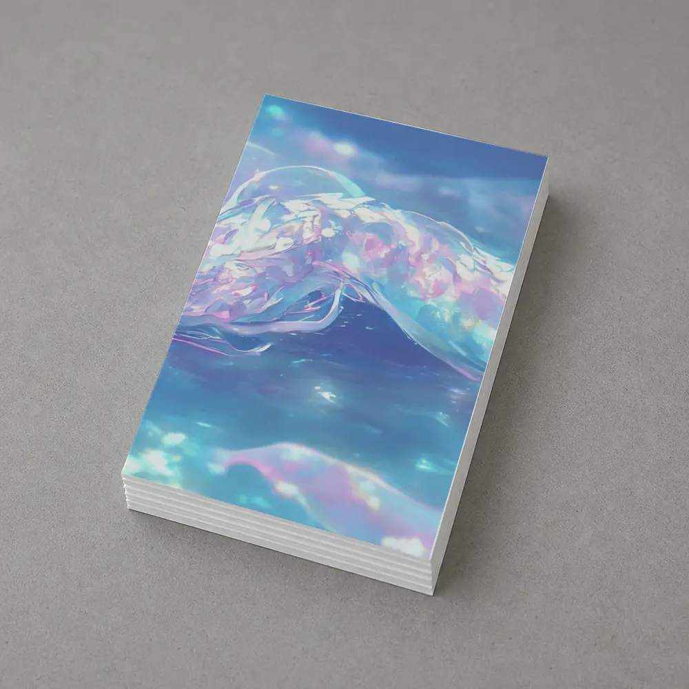 Anime Dragon Snake Swimming Blue Ocean Water – Postcards