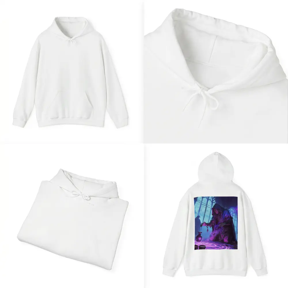 Dark Sorcerer Casting Magic Ritual Fantasy Art – Hoodies