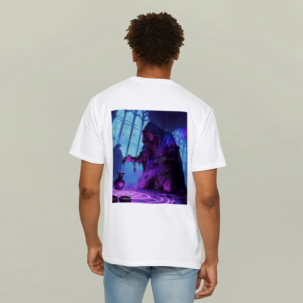 Dark Sorcerer Casting Magic Ritual Fantasy Art – T-Shirts