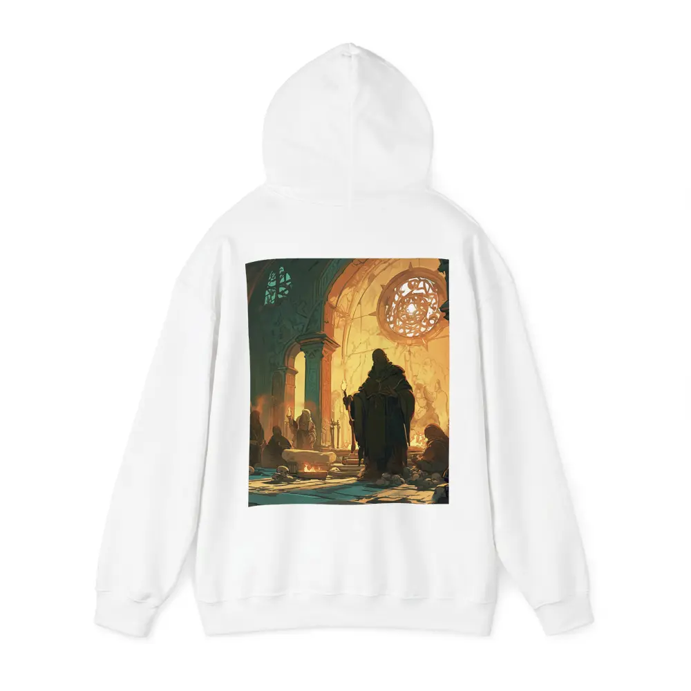 Dark Fantasy Mage Ancient Stone Temple – Hoodies