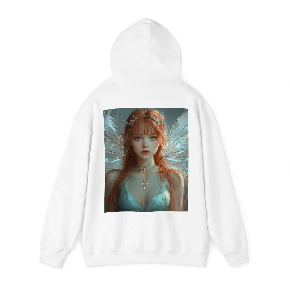 Red Hair Fairy Wings Fantasy Art Portrait – Hoodies