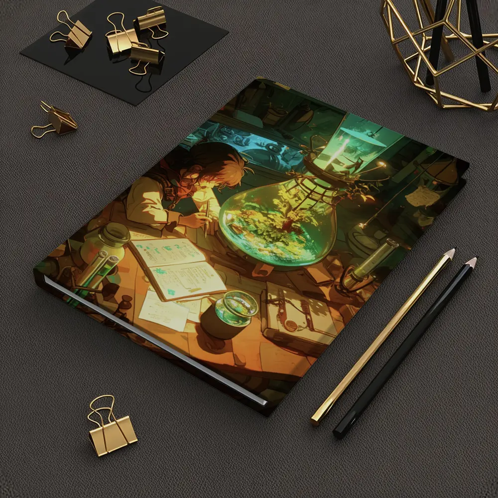 Anime Alchemist Boy Magical Lab Green – Notebooks