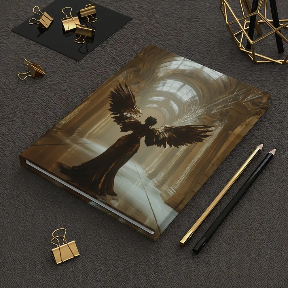 Dark Angel Wings Grand Marble Hall – Notebooks