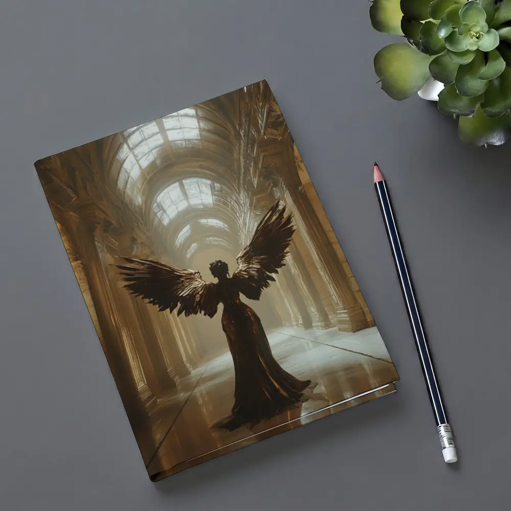 Dark Angel Wings Grand Marble Hall – Notebooks