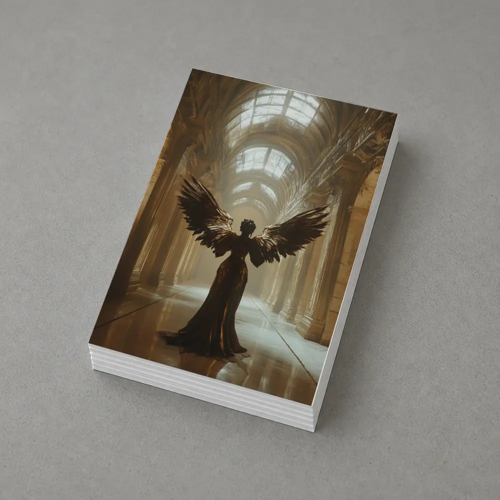 Dark Angel Wings Grand Marble Hall – Postcards