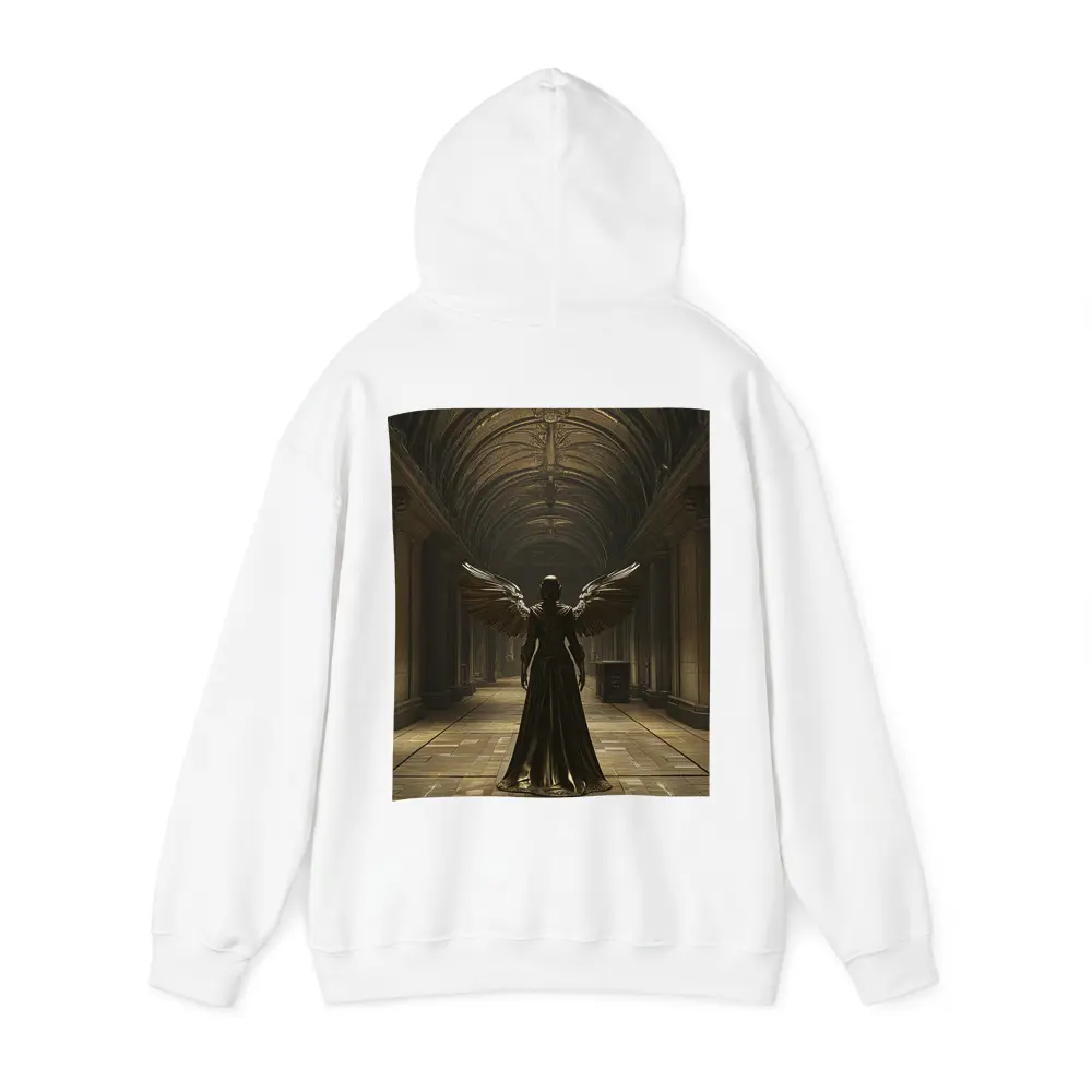 Dark Angel Figure Ancient Stone Hall – Hoodies