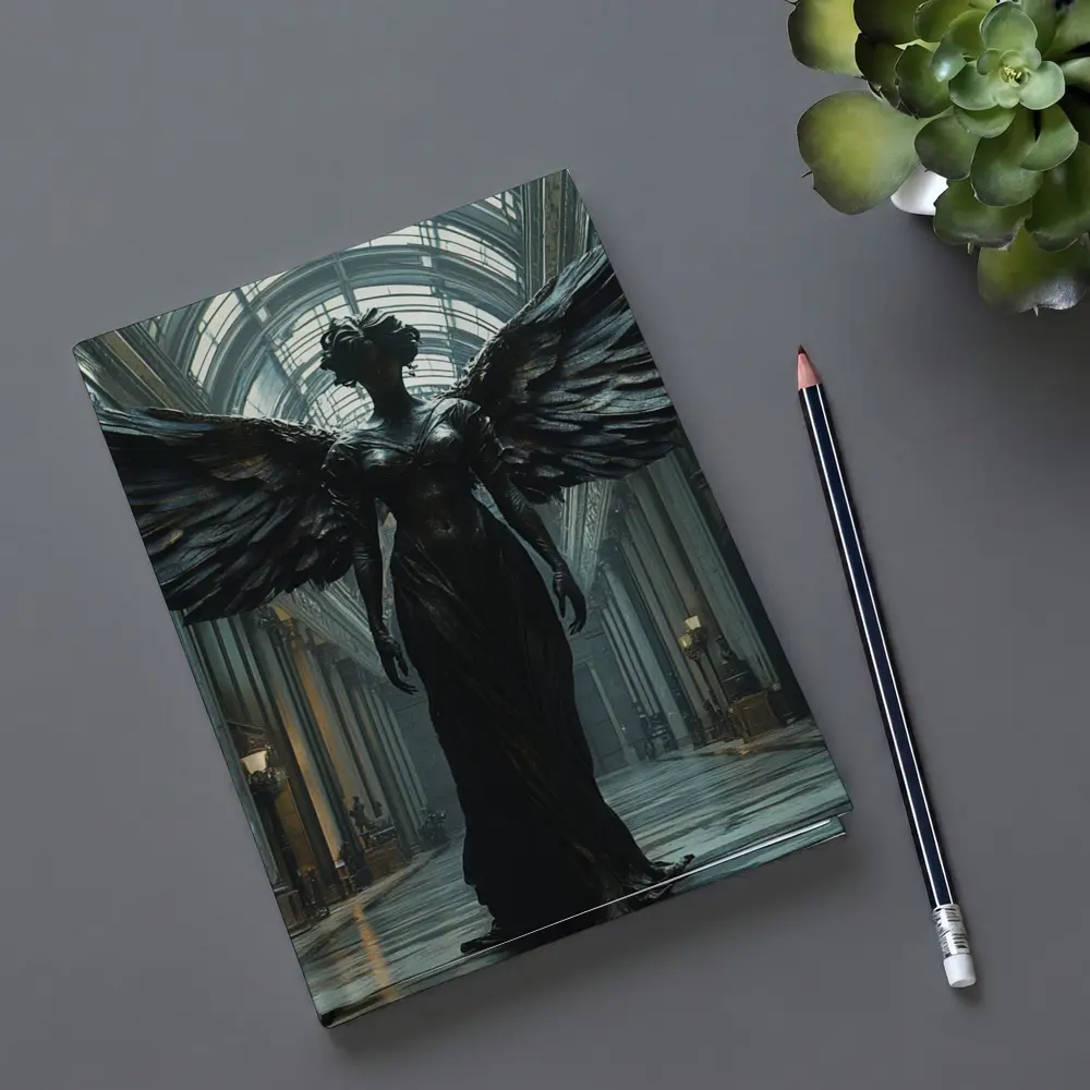 Dark Angel Wings Gothic Museum Hall – Notebooks