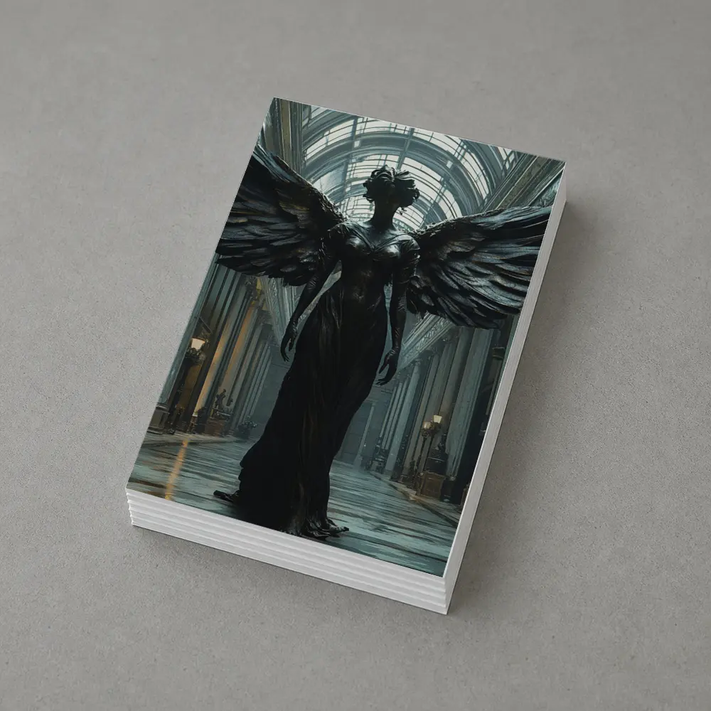 Dark Angel Wings Gothic Museum Hall – Postcards