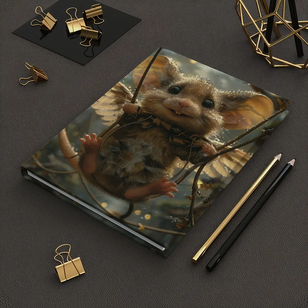 Winged Mouse Swinging Fantasy Forest Lights – Notebooks