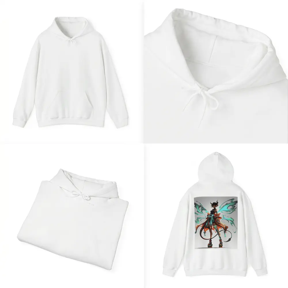 Anime Demon Fairy Girl Dark Fantasy Art – Hoodies