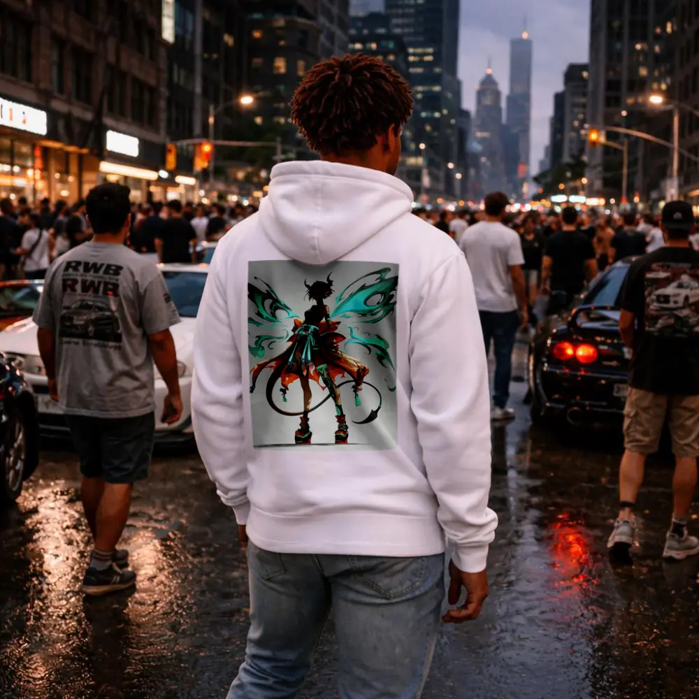 Anime Demon Fairy Girl Dark Fantasy Art – Hoodies