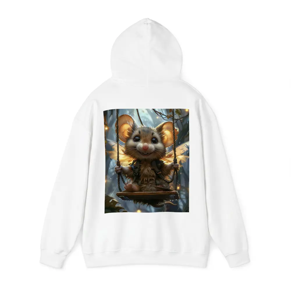 Fantasy Mouse Fairy Swinging In Enchanted Forest – Hoodies