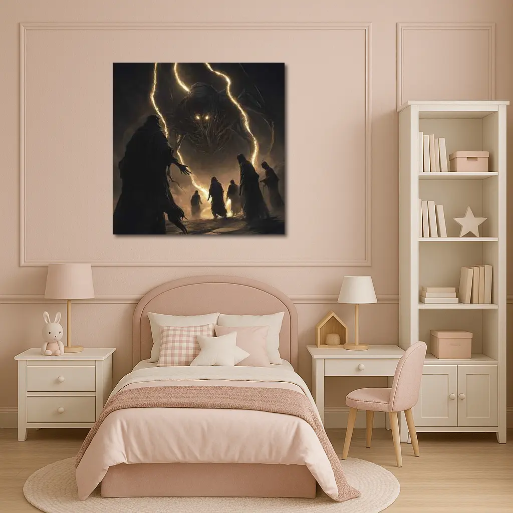 Dark Monster Robed Figures Fantasy Art – Wall Art