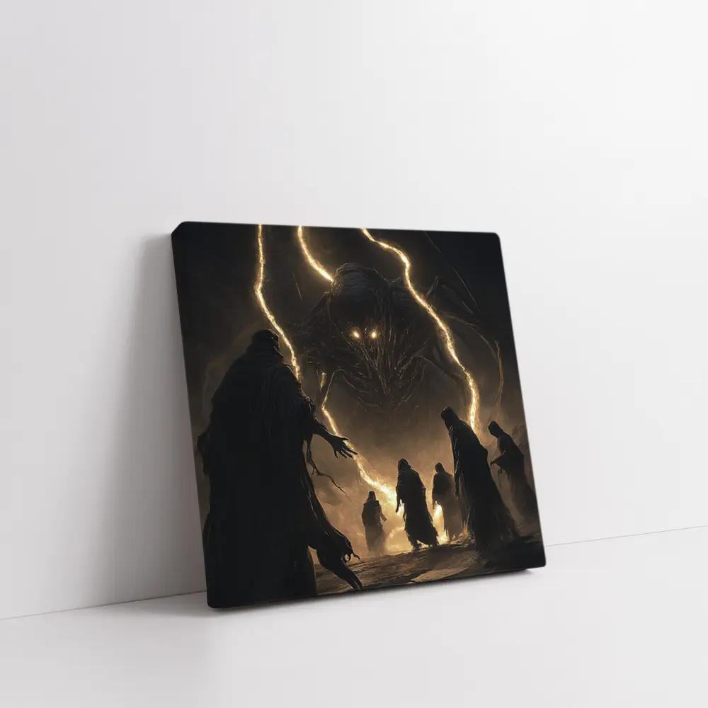 Dark Monster Robed Figures Fantasy Art – Wall Art