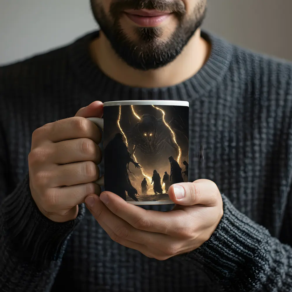 Dark Monster Robed Figures Fantasy Art – Mugs