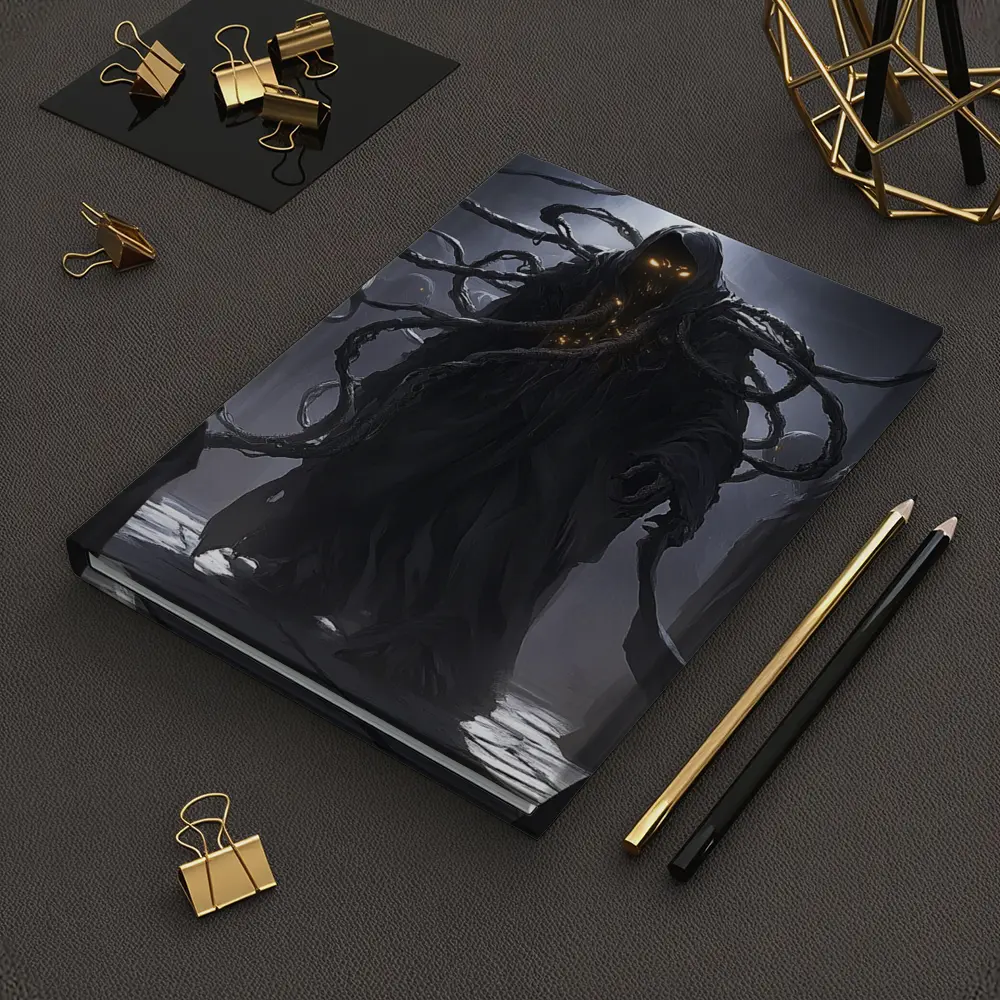 Dark Tentacle Wraith Glowing Eyes Fantasy – Notebooks