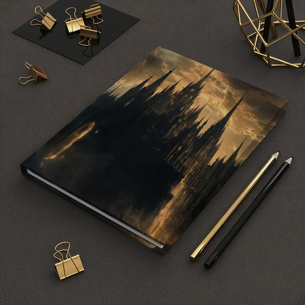Dark Gothic Castle Dramatic Stormy Sky Fantasy – Notebooks