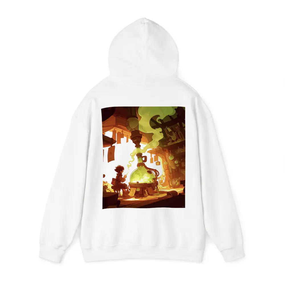 Anime Boy Alchemist Lab Fantasy Scene – Hoodies