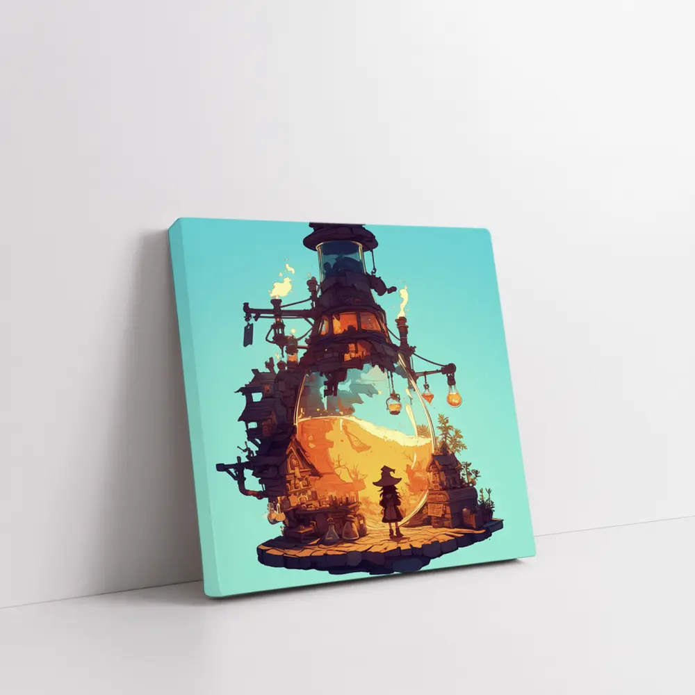Witch Alchemist Tower Fantasy Steampunk Art – Wall Art