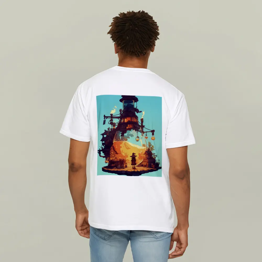 Witch Alchemist Tower Fantasy Steampunk Art – T-Shirts