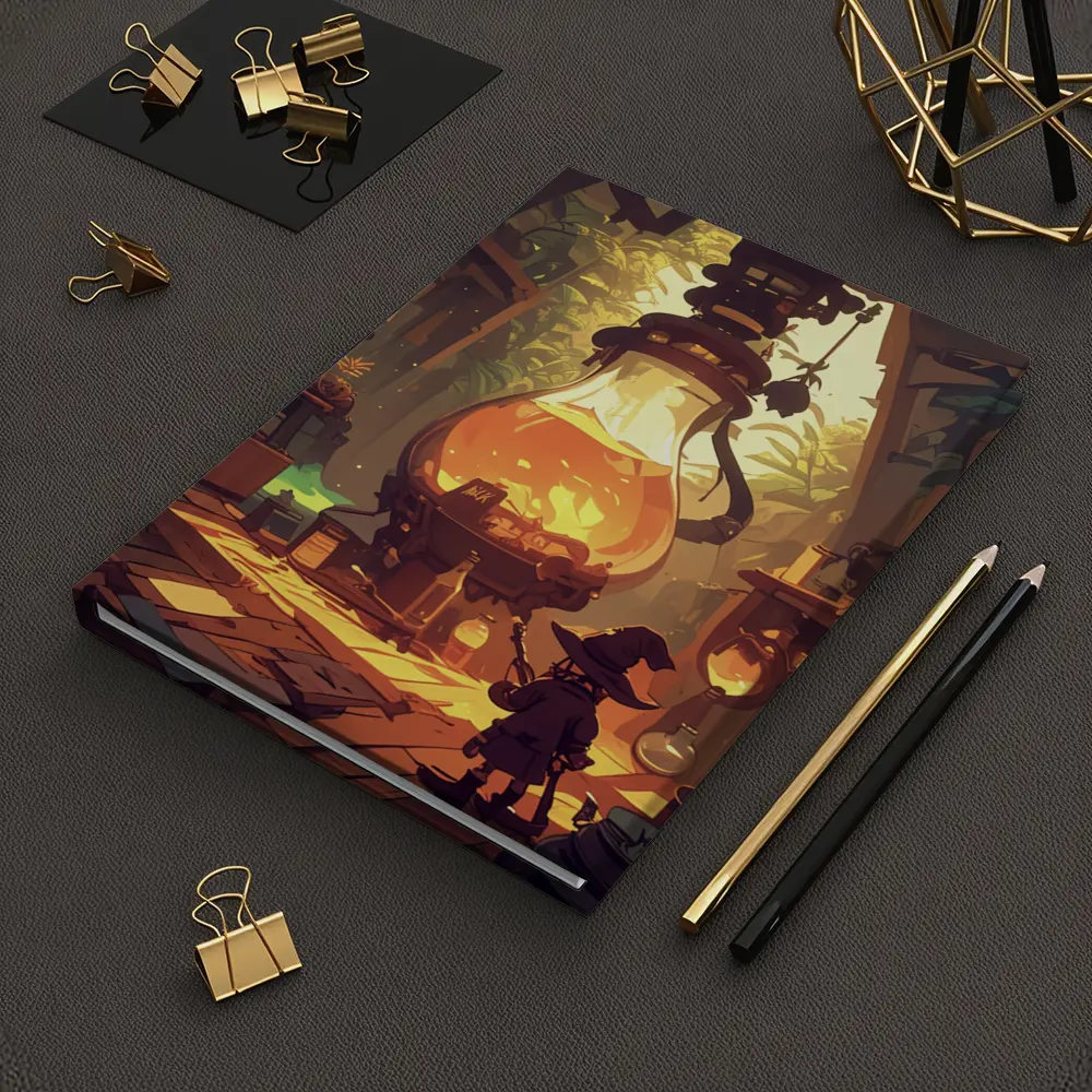 Witch Alchemist Lab Fantasy Cartoon Art – Notebooks