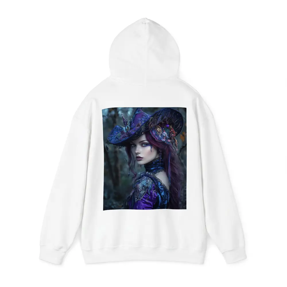 Dark Witch Woman Purple Forest Gothic Art – Hoodies